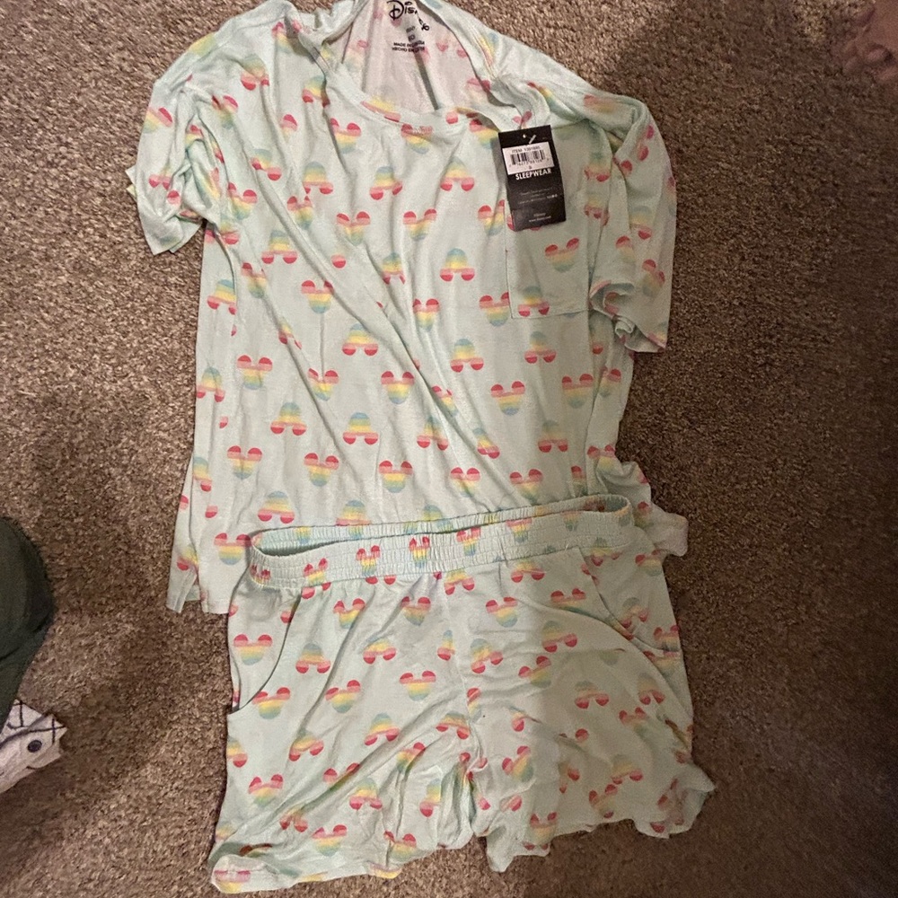 summer disney PJ set